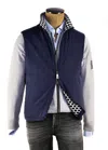 Kiton Kired By  Gange Reversible Cashmere Vest In Blue