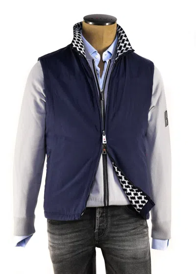 KITON KIRED BY KITON GANGE REVERSIBLE SILK-LINEN VEST