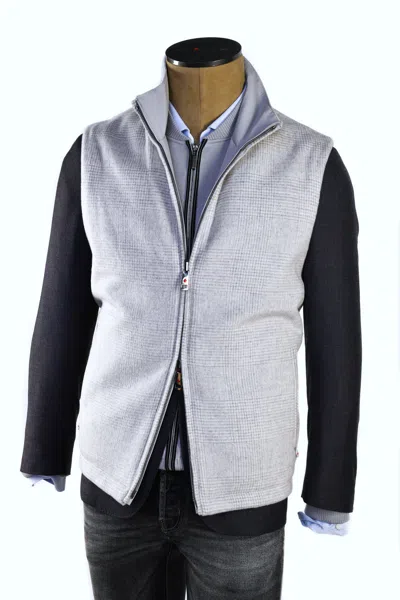 Kiton Kired By  Gange Reversible Wool-cashmere Vest In Gray