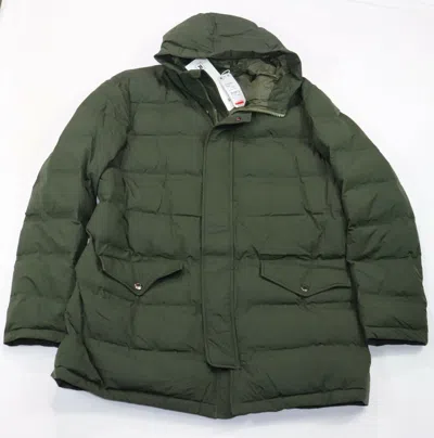 Pre-owned Kiton Kired By  Men's Ultra Light Down Parka Dark Green
