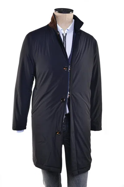 KITON KIRED BY KITON SHERP ZIP-UP OVERCOAT