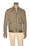 Kiton Patch-pockets Zip-up Jacket In Gray