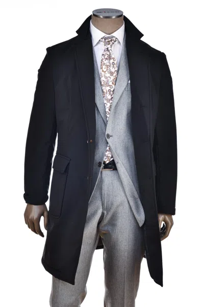 Kiton Kired By  Teon Overcoat In Black
