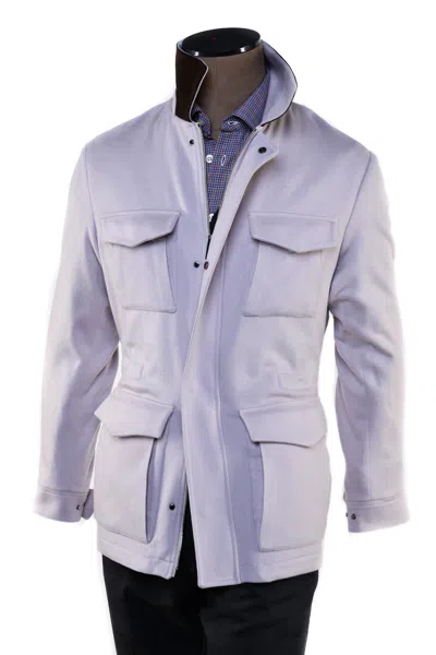 Kiton Kired By  Tobe Cashmere Overcoat In Blue