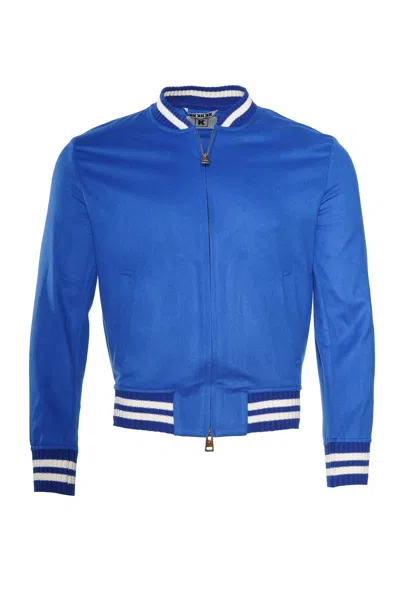 Kiton Kired Didier Cashmere Light Jacket In Blue