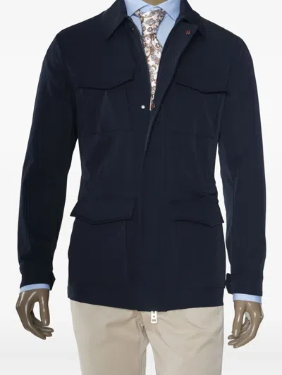 Kiton Kired Dino Nylon Jacket In Black