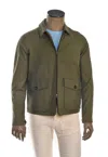 Kiton Kired Drizza Lycra-cotton Light Jacket In Green