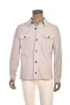 Kiton Kired Erik Lambskin Button-fastening Jacket In Neutral