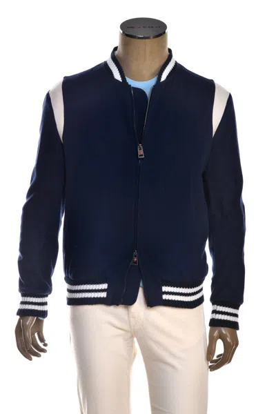 Kiton Kired Hugo Cashmere Light Jacket In Blue