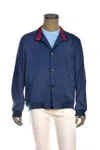 Kiton Kired Igor Buttoned Ribbed-collar Jacket In Blue