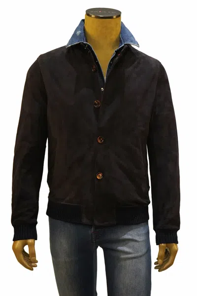 Kiton Kired Igorp Lambskin Light Jacket In Brown
