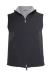 Kiton Kired Ivan Reversible Zip-front Vest In Multi