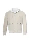 Kiton Kired Jeff Cotton Reversible Hooded Light-jacket In Multi