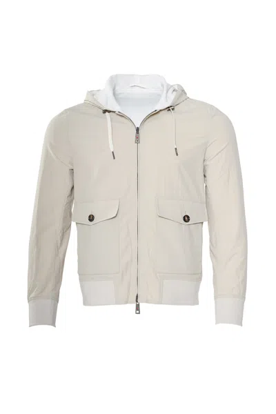 KITON KIRED JEFF COTTON REVERSIBLE HOODED LIGHT-JACKET