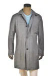 Kiton Kired Kata Pinstriped Virgin Wool Overcoat In Gray