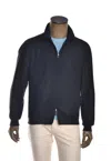 Kiton Kired Juan Lambskin Suede Zip-up Jacket In Black