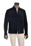 Kiton Kired Light Zip-up Jacket In Blue
