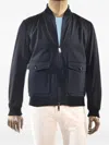 Kiton Kired Penna Nylon Reversible Light Jacket In Blue