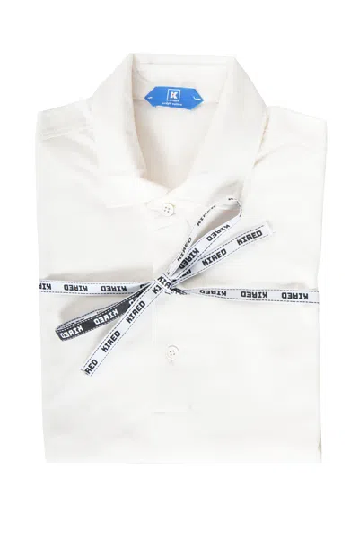 Kiton Kired Posi Short Sleeve Quarter Button Polo Shirt In White