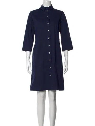 Pre-owned Kiton Knee-length Dress In Blue