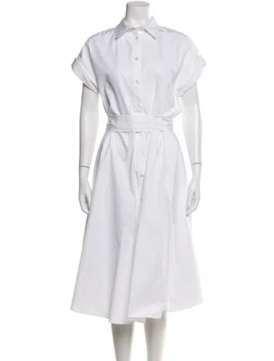 Pre-owned Kiton Knee-length Dress In White