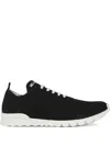 Kiton Knit Fabric Trainers In Black