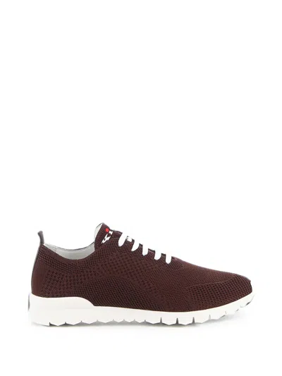 Kiton Fits Knitted Sneakers In Brown