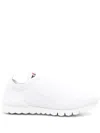 Kiton Knit Mesh Low-top Sneaker In White