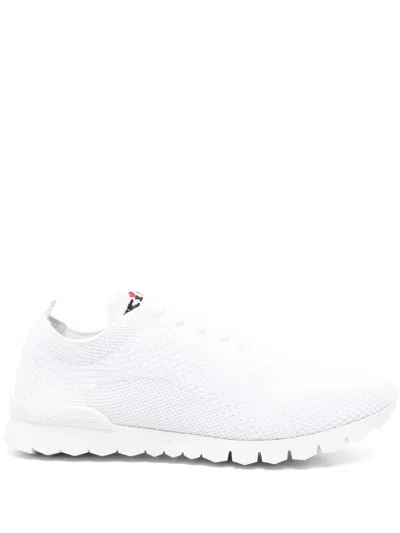 Kiton Knit Mesh Low-top Sneaker In White