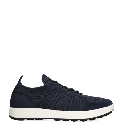 Kiton Knit Runner 2.0 Sneakers In Blue