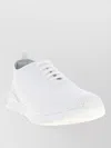 Kiton Knit Sneakers Breathable Upper Pull Tab Sole In White