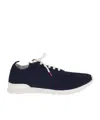 Kiton Fits Sneakers Round Toe Knit Upper In Black