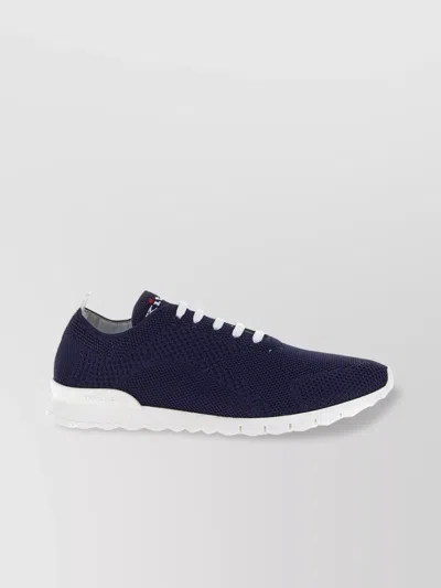 Kiton Knit Upper Sneakers With Round Toe