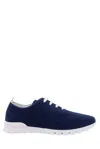 Kiton Sneakers With Laces In Blue