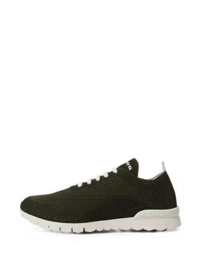 Kiton Knitted Lace-up Sneakers In Multi
