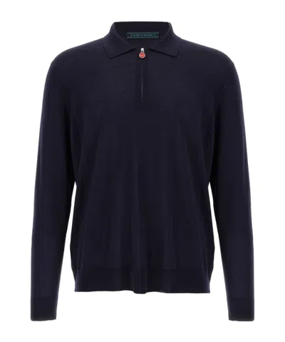 Kiton Navy Blue Polo Shirt