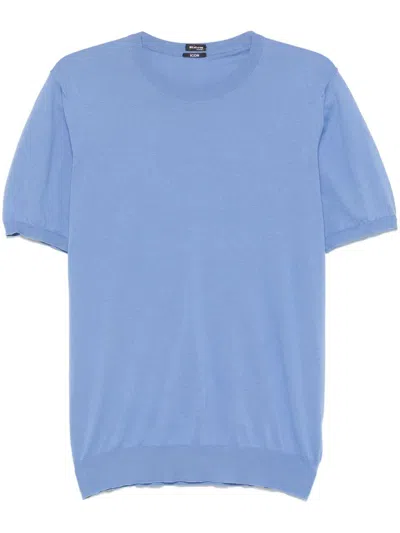 Kiton Knitted T-shirt In 蓝色