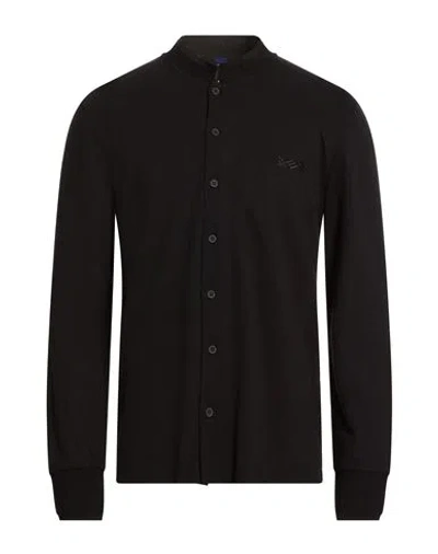 Kiton Knt Man Shirt Black Size L Cotton, Silk