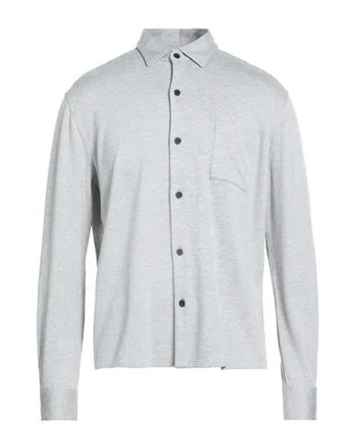 Kiton Knt Man Shirt Light Grey Size L Viscose, Elastane In Gray