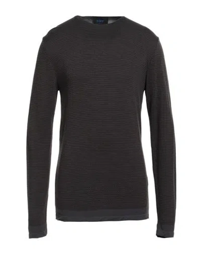 Kiton Knt Man Sweater Lead Size L Viscose, Wool, Polyamide In Black