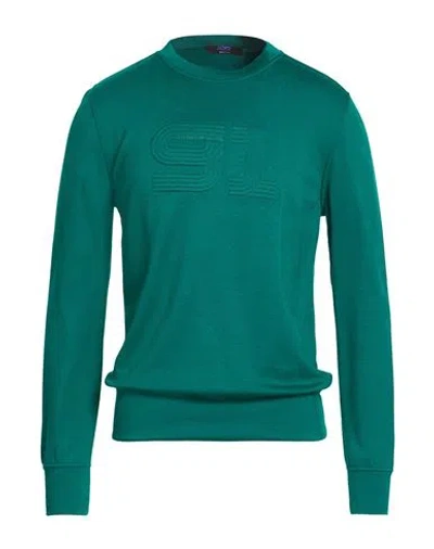 Kiton Knt Man Sweatshirt Green Size L Viscose, Elastane