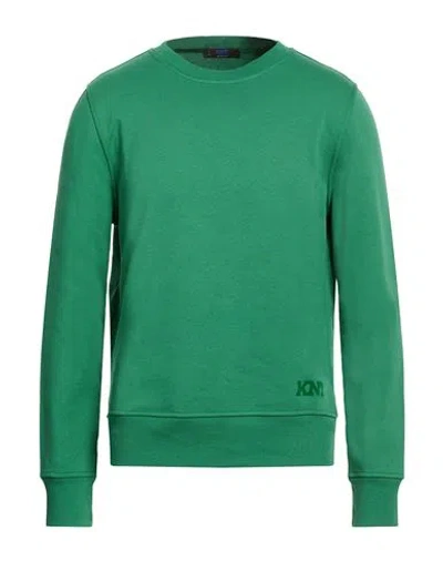 Kiton Knt Man Sweatshirt Green Size Xl Cotton, Elastane