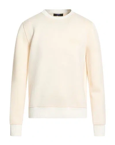 Kiton Knt Man Sweatshirt Ivory Size L Viscose, Elastane In White