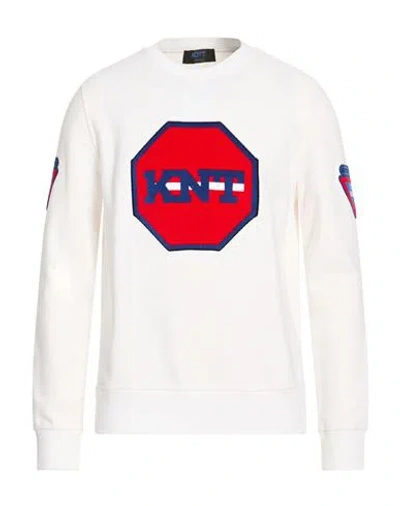 Kiton Knt Man Sweatshirt Ivory Size Xl Cotton In White