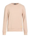 Kiton Knt Man Sweatshirt Sand Size L Cotton, Elastane In Neutral