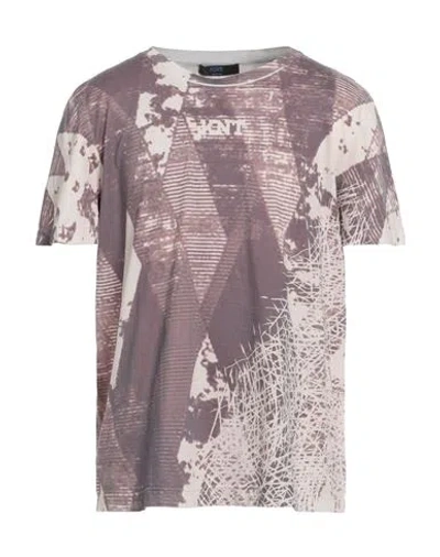 Kiton Knt Man T-shirt Brown Size L Cotton In Multi