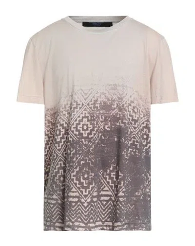 Kiton Knt Man T-shirt Dark Brown Size L Cotton In Multi