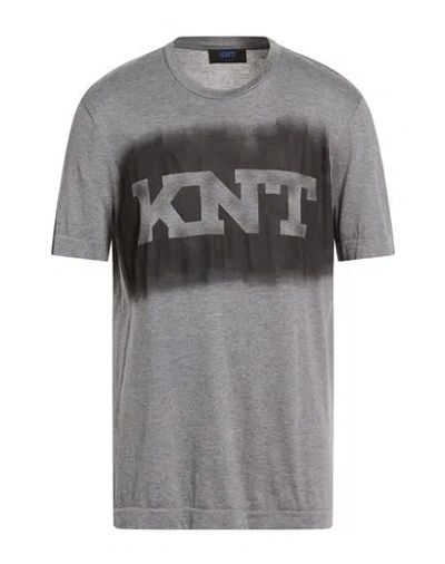 Kiton Knt Man T-shirt Grey Size L Cotton In Gray