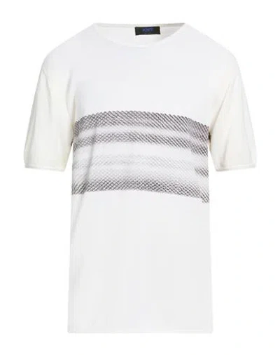 Kiton Knt Man T-shirt Off White Size L Cotton