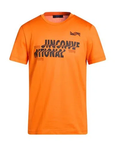 Kiton Knt Man T-shirt Orange Size Xxl Cotton